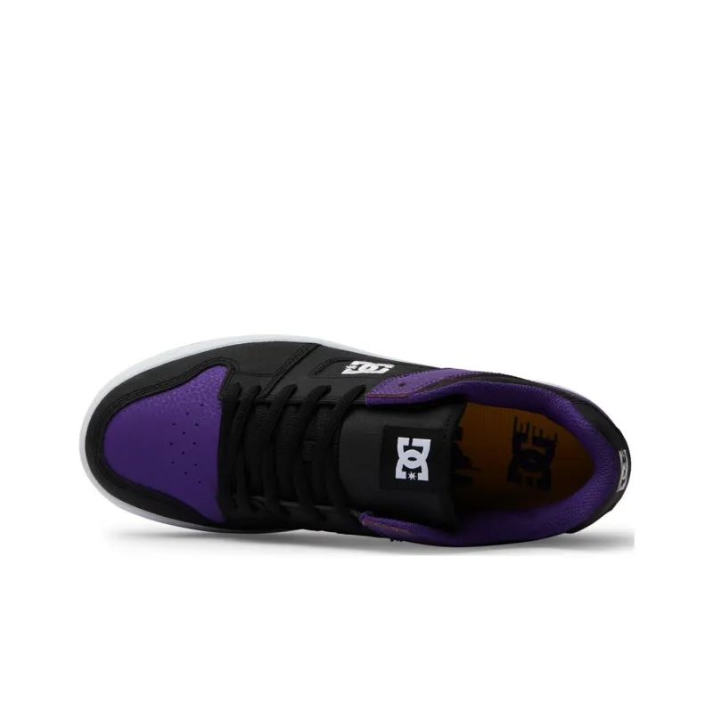 DC Shoes MANTECA Low Top Skateboard Shoes Men's Purple Black-3