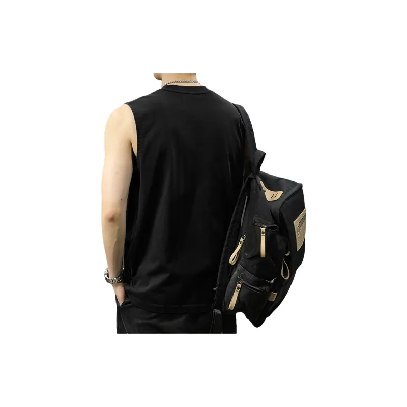 Tonlion Tank Tops Men Black-1