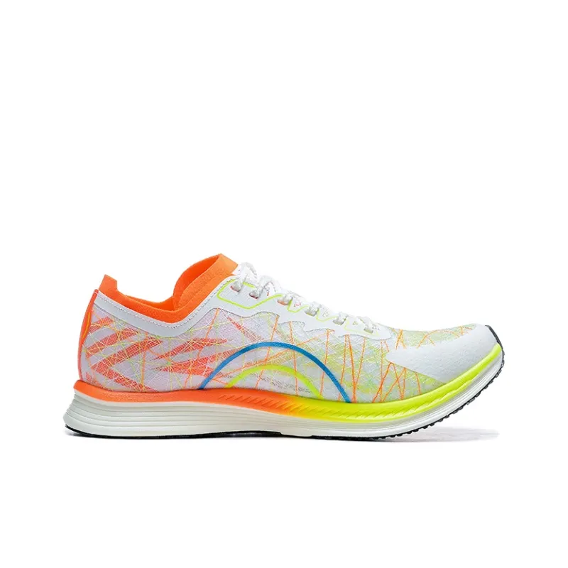 DUANGOU Cushioning Wear-Resistant Balance Low-Top Sports Running Shoes Unisex Orange Red Neon Green-1