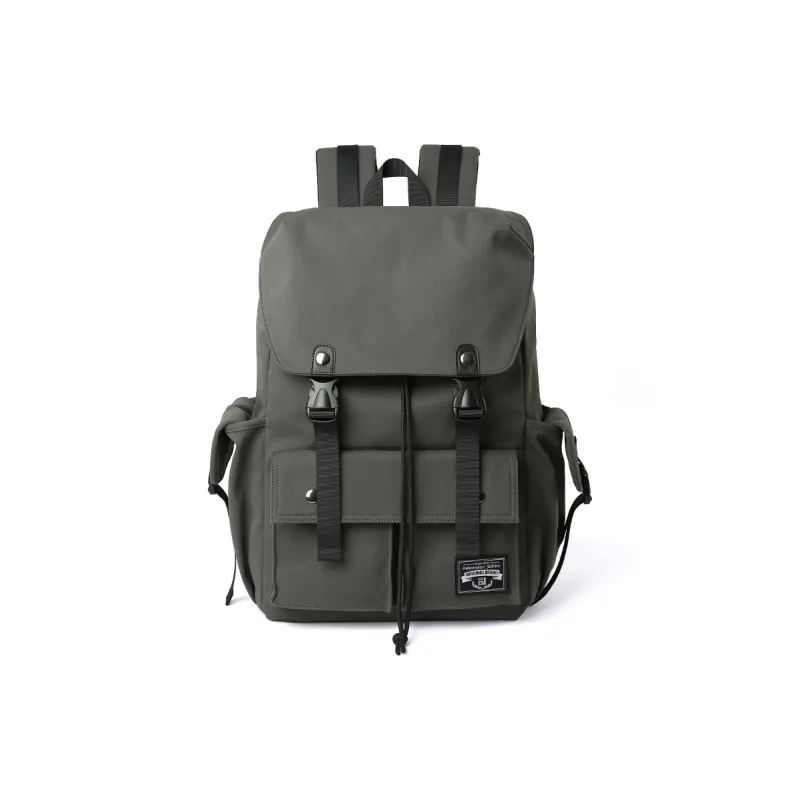 MOYYI Oxford Backpack Men's Dark Green Black Gray-1