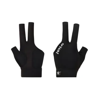 KONLLEN Billiards Three Finger Gloves Lycra Fabric Unisex Multicolor