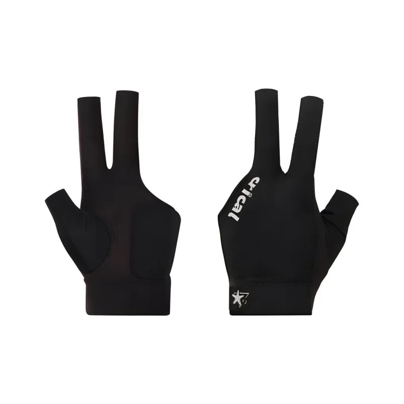 KONLLEN Billiards Three Finger Gloves Lycra Fabric Unisex Multicolor-0