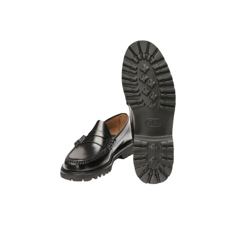 G.H. Bass & Co. Larson Lug Loafers Men's Black-5