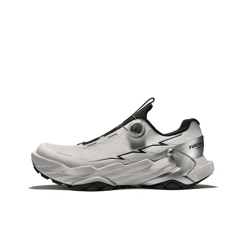 KAILAS FUGA DU BOA Running Shoes Men Low Top Cloud White Metallic Silver/Ink Black