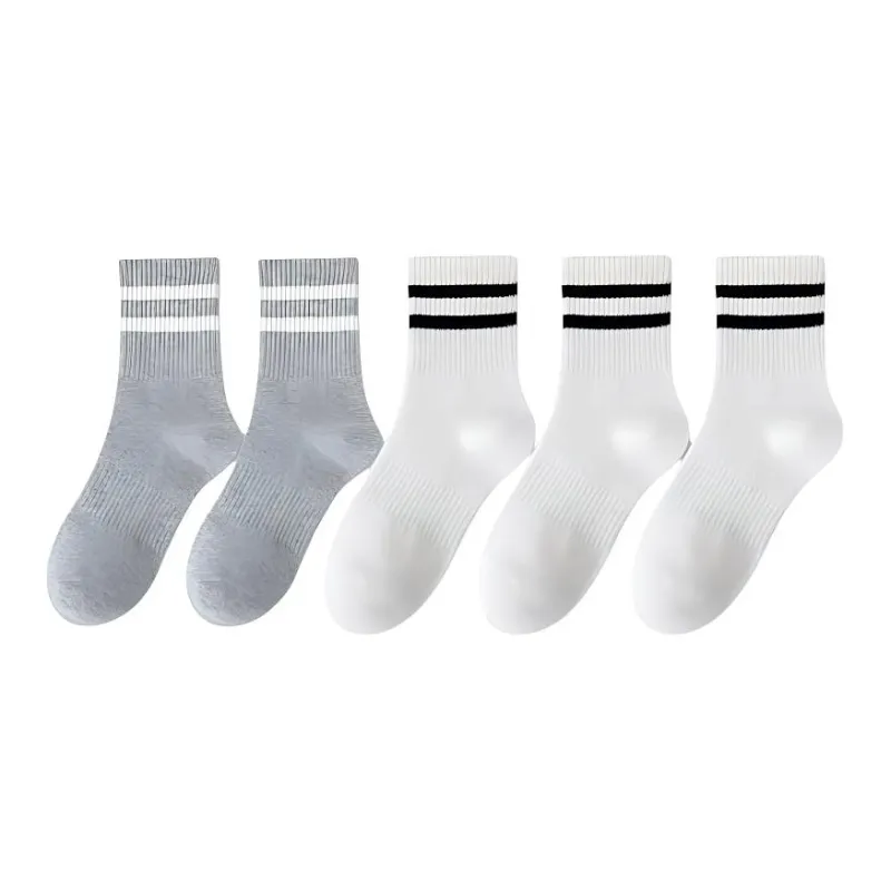 MIIOW Mid Calf Socks Men's 5 Pack-4