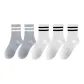5 Pack (White Base Black Stripe+White Base Black Stripe+White Base Black Stripe+Gray Base White Stripe+Gray Base White Stripe)
