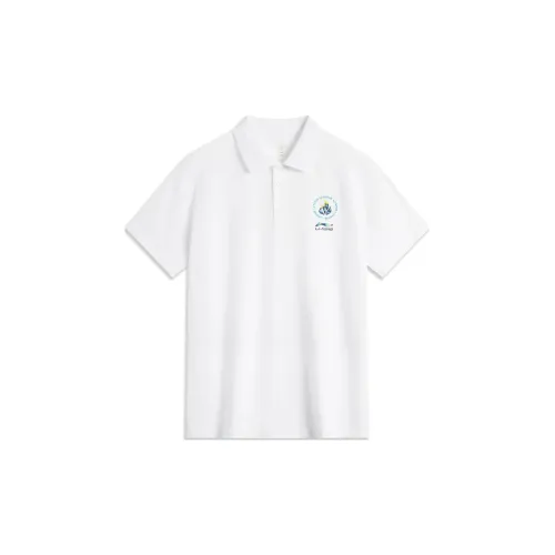 LINING Sports Life Collection Polo Shirts Unisex Standard White