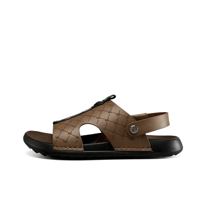 YEARCON Men's Shoes 2024 New Arrival Men's Sandal Outerwear Slippers Dual Purpose Casual Beach Sandals For Men-8