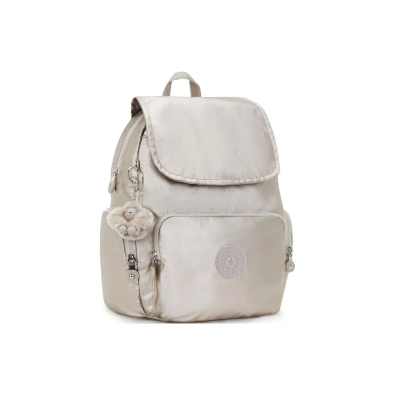 Kipling Polyamide Backpack Small Size Women's Ecru-2