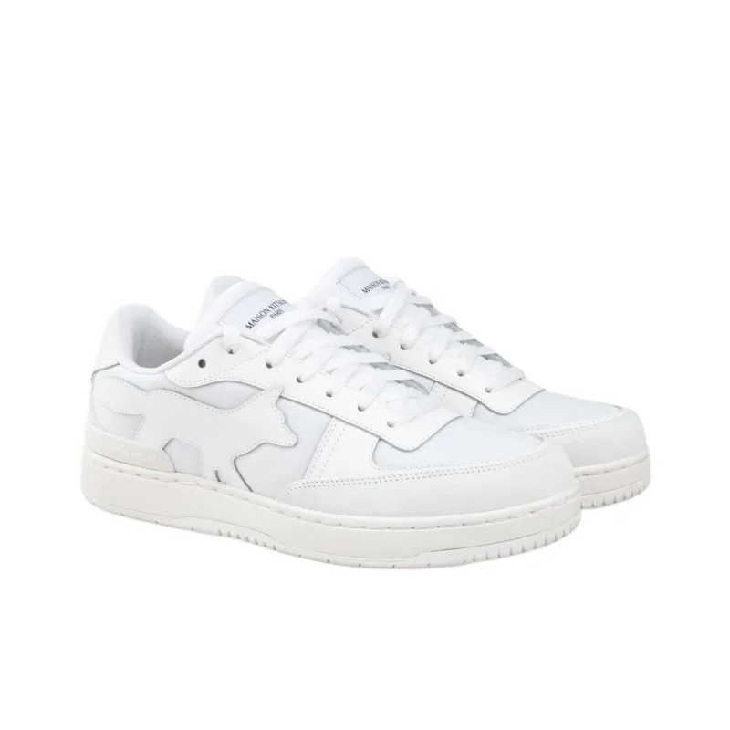 Maison Kitsune Chiru Trainers Low Top Skateboard Shoes Women's White-2