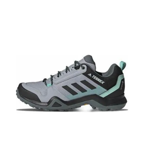 Adidas Terrex AX3 GTX Hiking / Trekking Shoes Women's Low-Top Gray/Black/Green