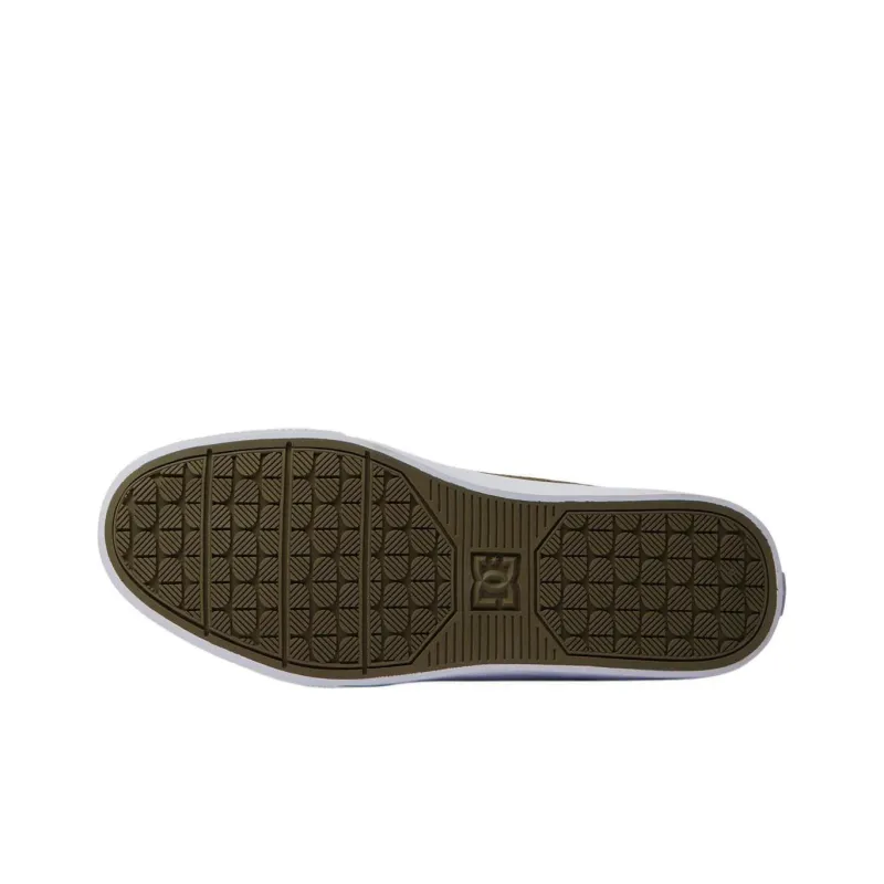 DC Shoes Low Top Skateboard Shoes Men's Olive Green-5