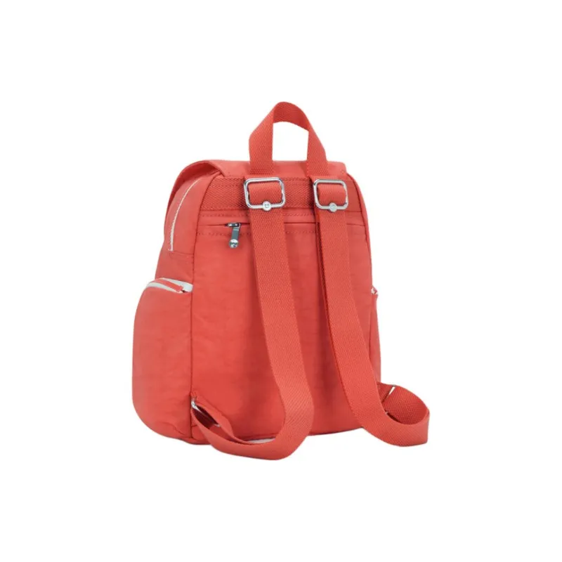 Kipling Recycled Polyamide Backpack Mini Women's Coral-3
