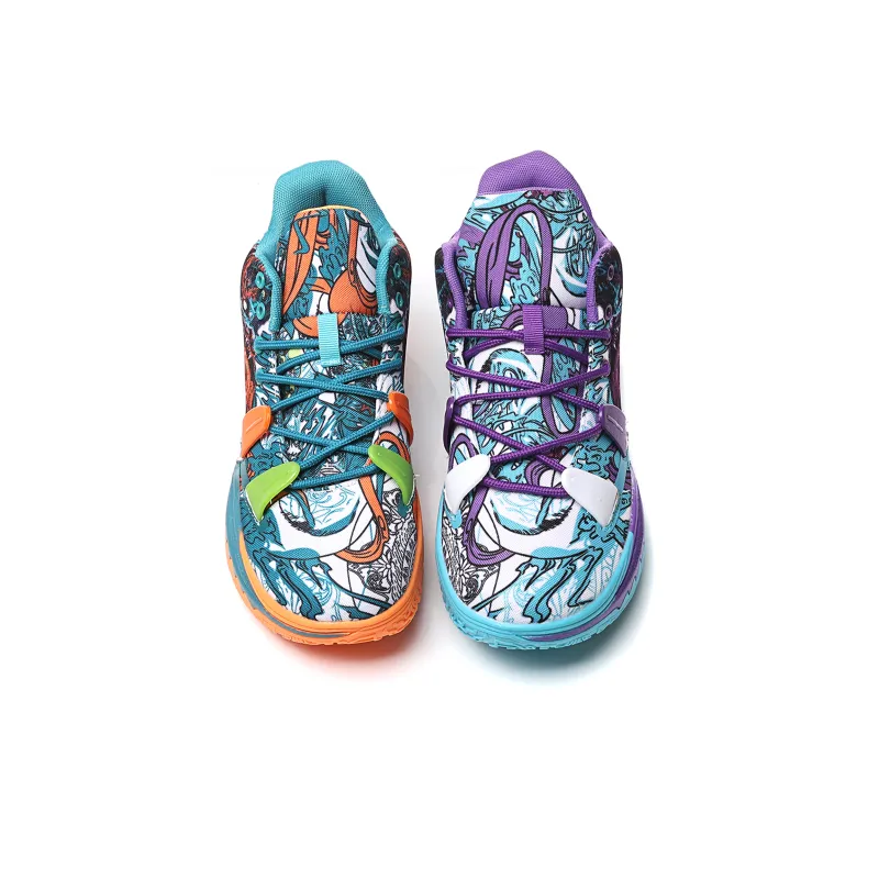 BURCOME Anti Slip Wear Resistant Breathable Moisture Wicking Mid Top Basketball Shoes Unisex-27