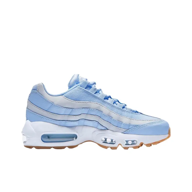 Nike Air Max 95 Cushioned Slip Resistant Low Top Running Shoes Unisex Blue-1