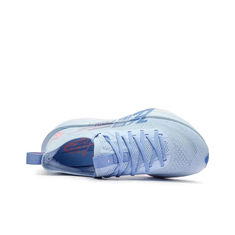 QIAODAN Flying Shadow PLAID 1.5 Running Shoes Men Low Top Union Blue Honey Pink-4