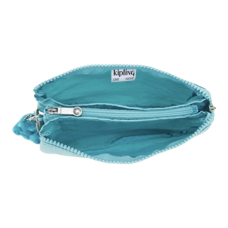 Kipling Recycled Polyamide Wallet Large Size Women's Deep Sea Green-3
