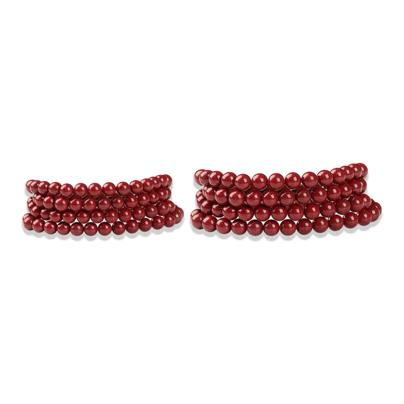 Jinghua Record Reconstructed Cinnabar Bracelets Unisex-4