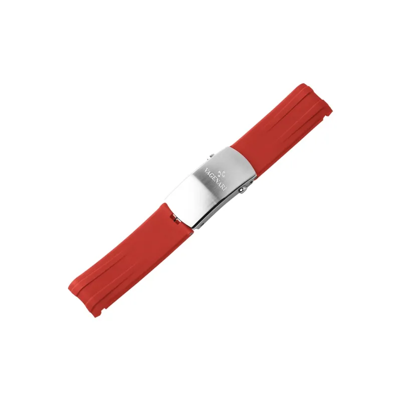 VAGENARI Fluoroelastomer Strap Compatible With OMEGA Seamaster Planet Ocean 300M Steel Band Model Watch Band Unisex-9