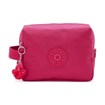 Kipling Recycled Polyamide Toiletry Bag Large Size Women's Multicolor Confetti Pink