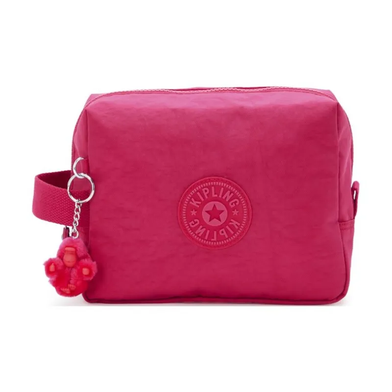 Kipling Recycled Polyamide Toiletry Bag Large Size Women's Multicolor Confetti Pink-0