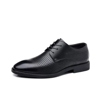 LUOMAIKE Dress Shoes Men Low Top Black, Brown, White