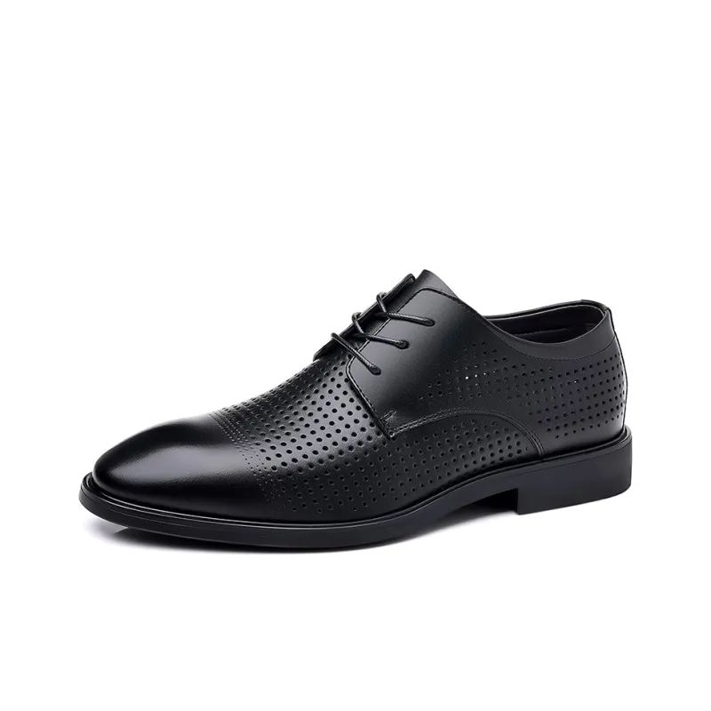 LUOMAIKE Dress Shoes Men Low Top Black, Brown, White-0