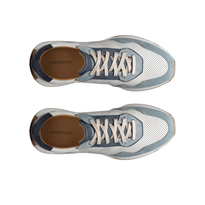 Magnanni Romero Low-Top Casual Shoes Men's Blue-3
