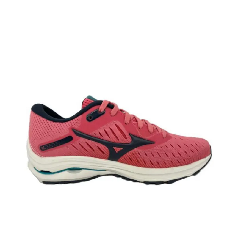 Mizuno Women's Wave Rider 24 'Pink Navy' Women's-1