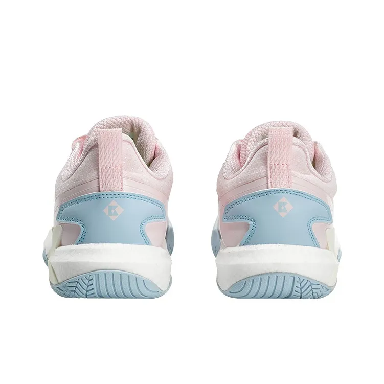 KUMPOO KH G711 Slip Resistant Breathable Coverage Support Lightweight Rebound Low Top Badminton Shoes Unisex Light Pink-2