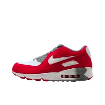 Nike Air Max 90 White/White Challenge Red Medium Grey Women's