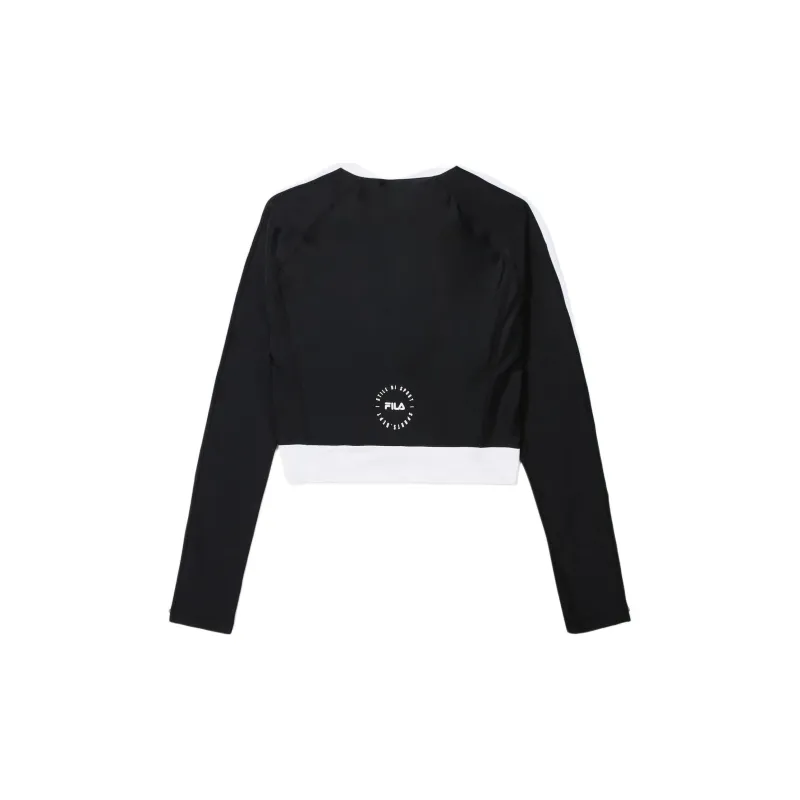 FILA Raglan Sleeve T Shirt Women's Black-1