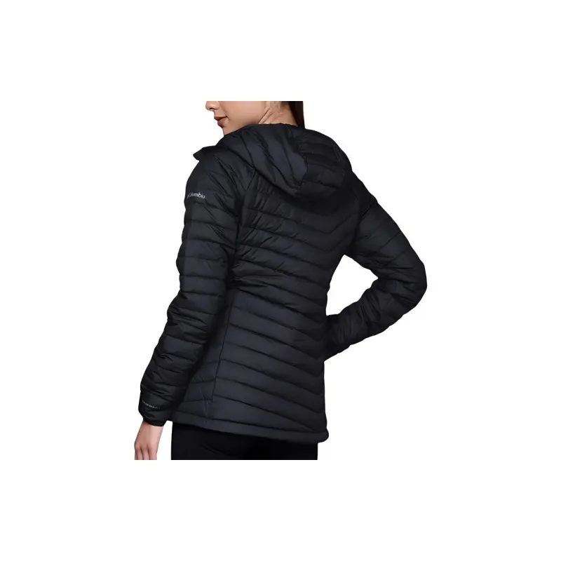 Columbia Powder Black Powder Lite Jackets Coats Women's Black-1