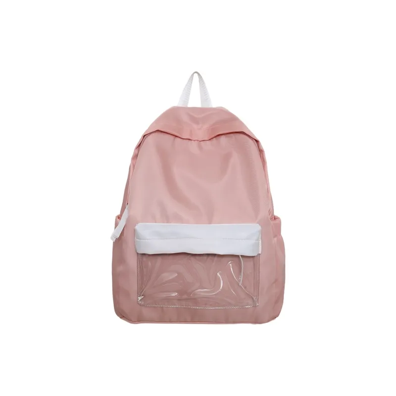 KAKAXI Nylon Backpack Unisex Black/Gray/Pink/Blue-0