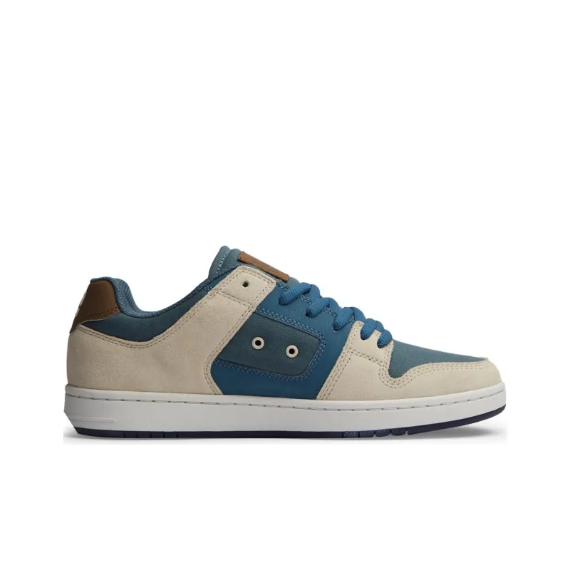 DC Shoes Low Top Skateboard Shoes Men's Blue Brown-1