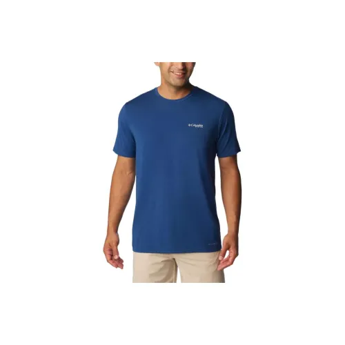 Columbia Tech T-Shirts Men Blue