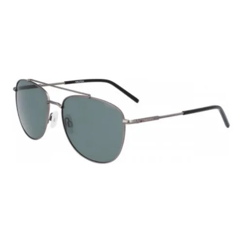 NAUTICA Metal Aviator Sunglasses Men's Silver