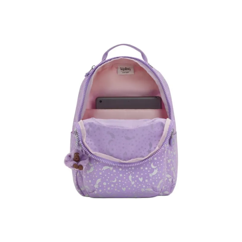 Kipling Polyamide Backpack Small Size Women's Galaxy Metallic-3