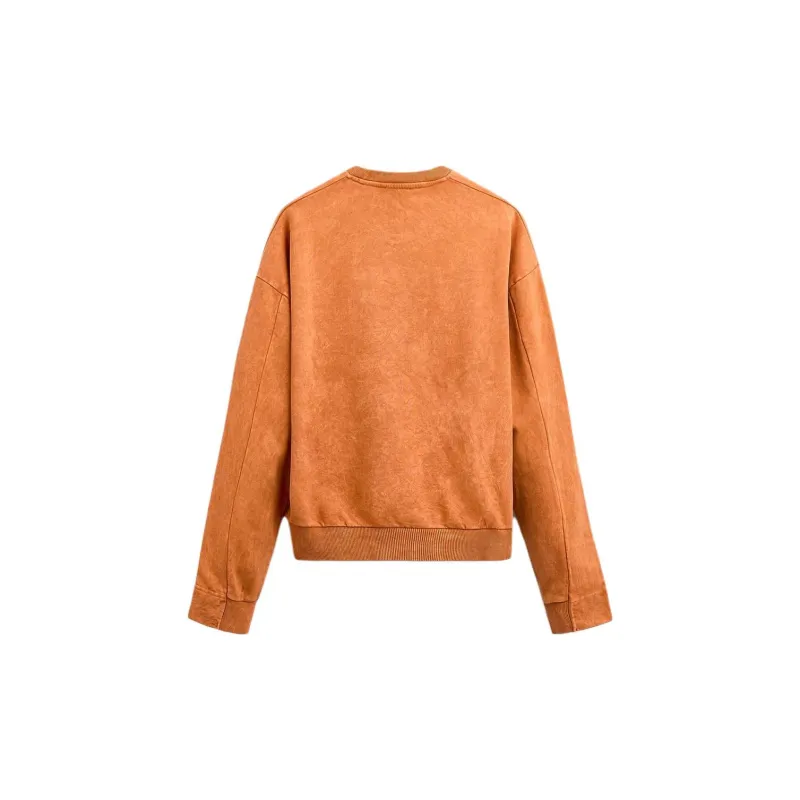ZARA Sweatshirt Men's Light Orange Color-1