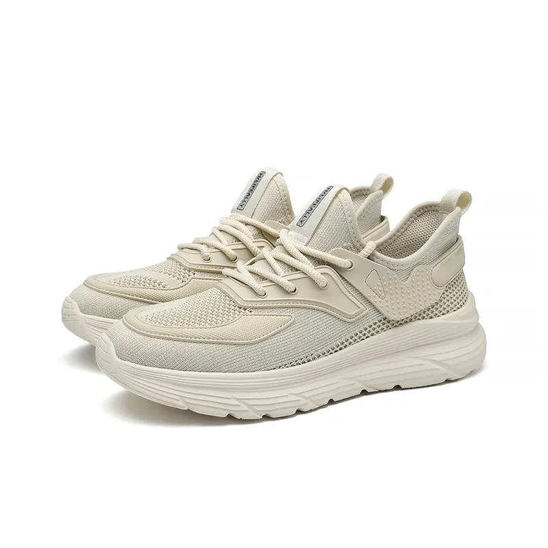 HLA Outdoor Breathable Mesh Height Increasing Casual Shoes Wear-Resistant Running Shoes Men's-8