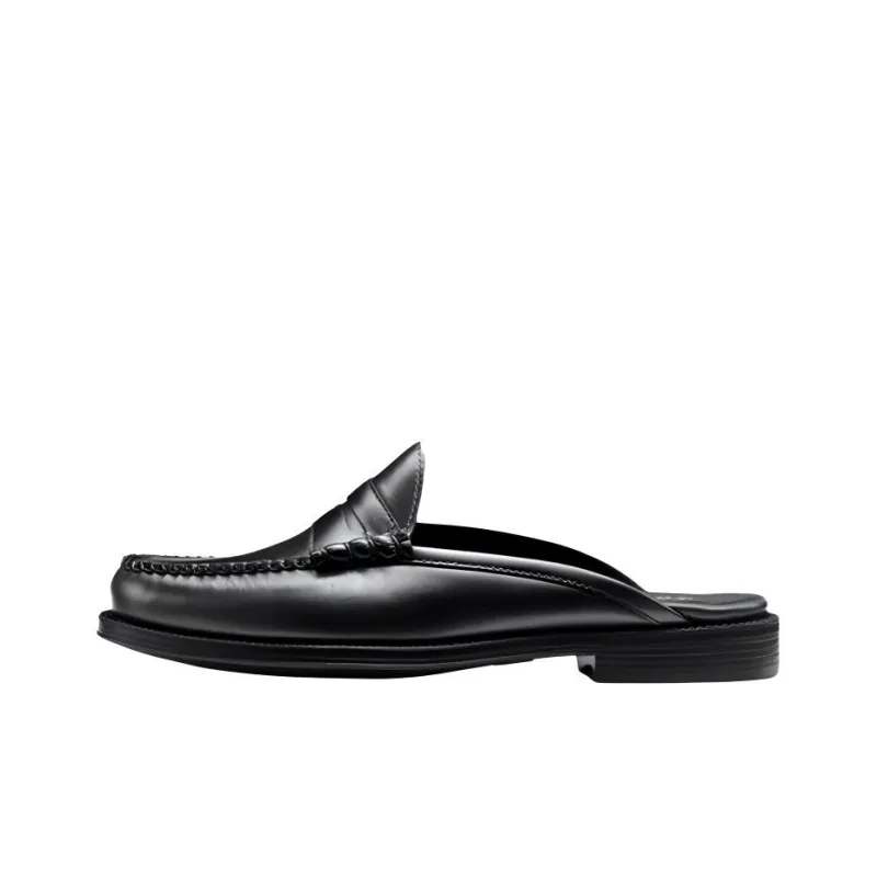 G.H. Bass & Co. Rubber Sole Slip-Resistant Wrap-toe Slippers Men's Black-0