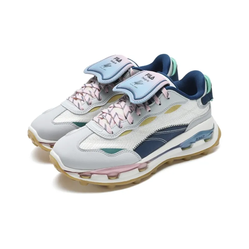 FILA KM2 PO Slip Resistant Casual Shoes Women's Milk White Lunar Rock Gray-2