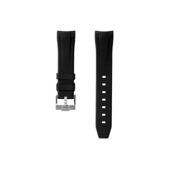 VAGENARI Fluoroelastomer Strap Compatible With Rolex 116610 116613 114060 Pin Buckle Style Watch Band Unisex