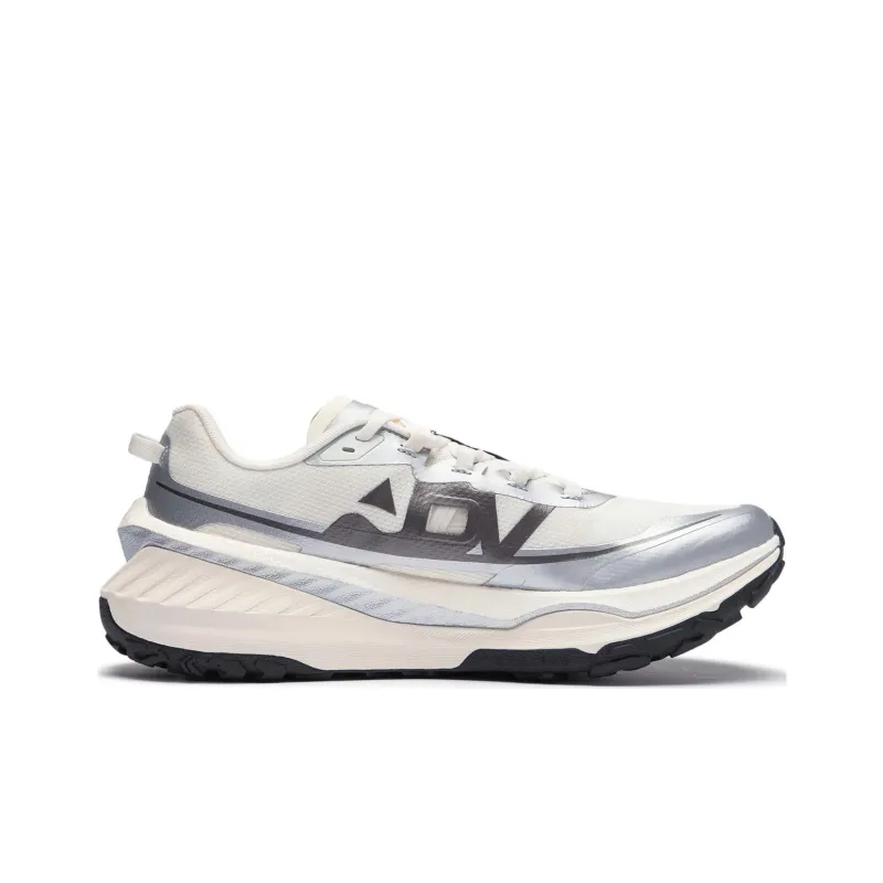 LiNing Dilu Anti Slip Wear Resistant Low Top Trail Running Running Shoes Men's Ecru Silver-1