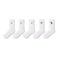 Summer Embroidery Crew Socks B Set-5 Pack[7A Antibacterial Odor-Resistant]