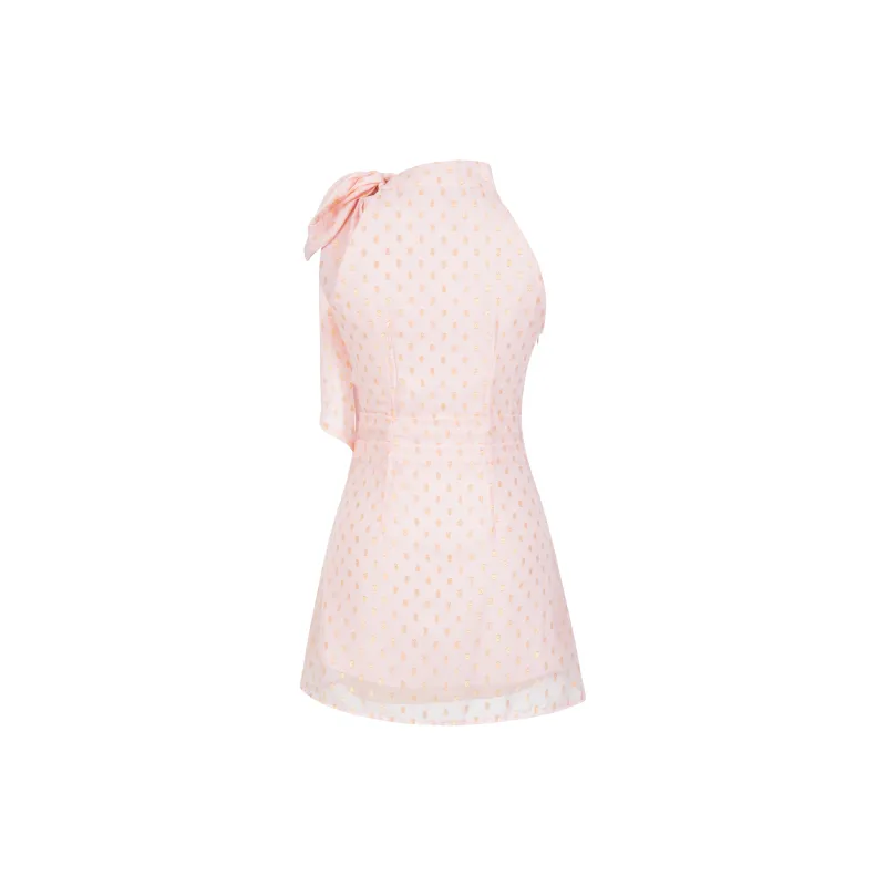 UPNANAWANG Sleeveless Dress Women's Pink-1