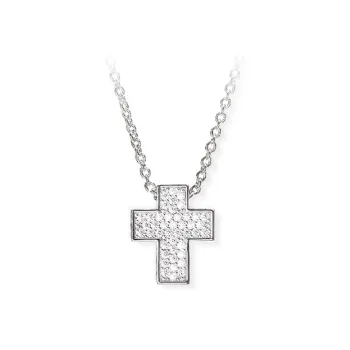 CHIARA FERRAGNI Zircon Water Coated 18K Gold Italian Lightweight Luxury Necklace Advanced Accessory Unisex Silver