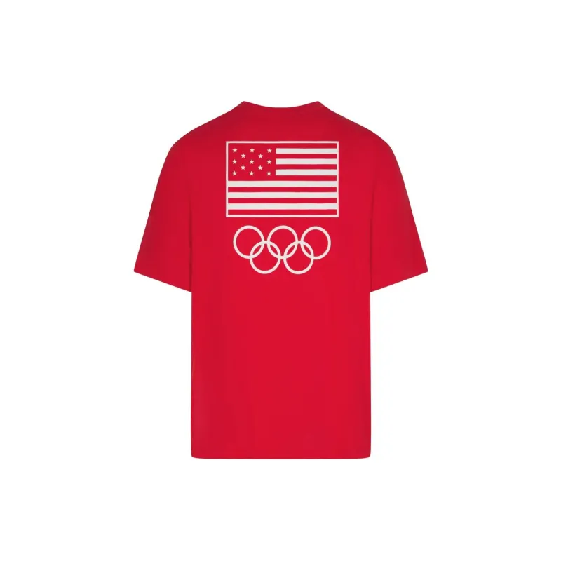 Skims USA Olympic Team Co-branded T-Shirts Men RED/Red-1
