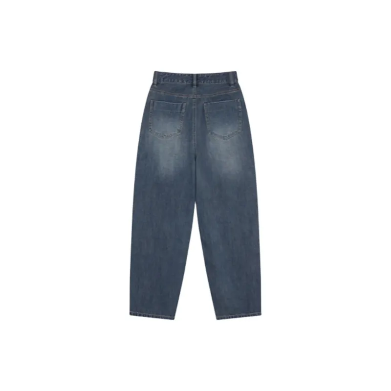 Mo Han Yi Mei Jeans Women's Vintage Blue-1