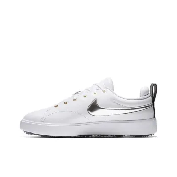 Nike Course Classic Course Classic Cushioning Anti Slip And Wear Resistant Low Top Golf Shoes Men's White Gray